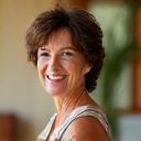 Elena R., a serene woman in her mid-40s